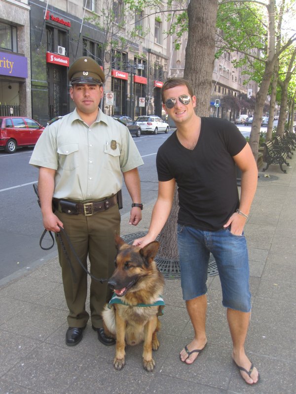 Scott and national guard(dog)