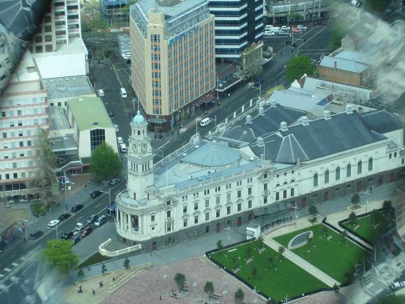 Townhall from sky tower