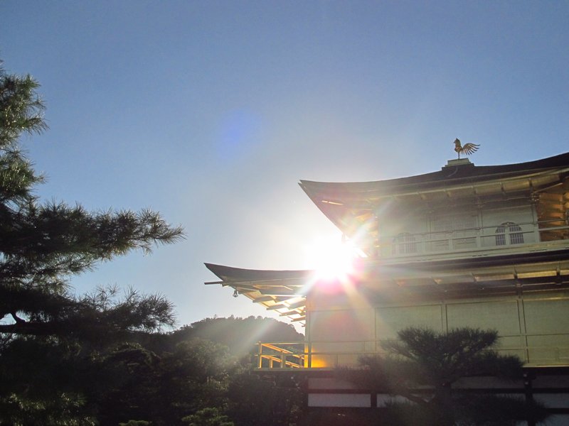 Sunset at Kinkakuji