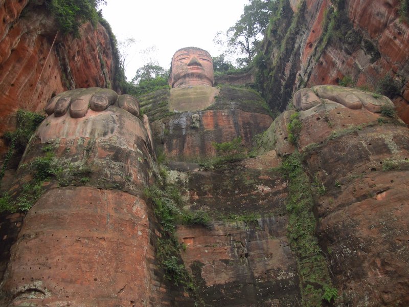 Giant Buddha from below...