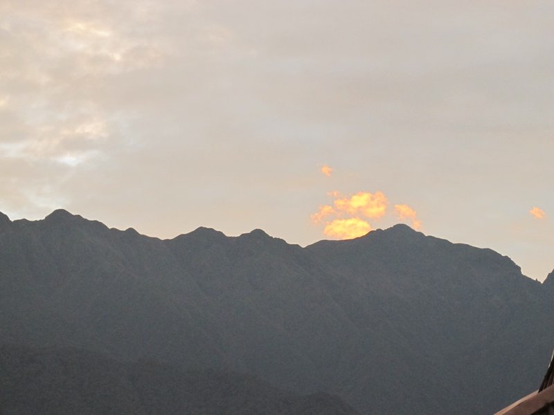 Sunset over Sapa mountains
