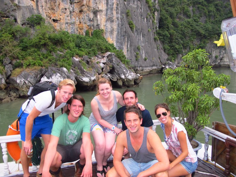 Our group on the Halong Bay junk