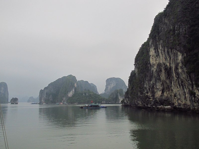 Halong Bay - picturesque even in the mist