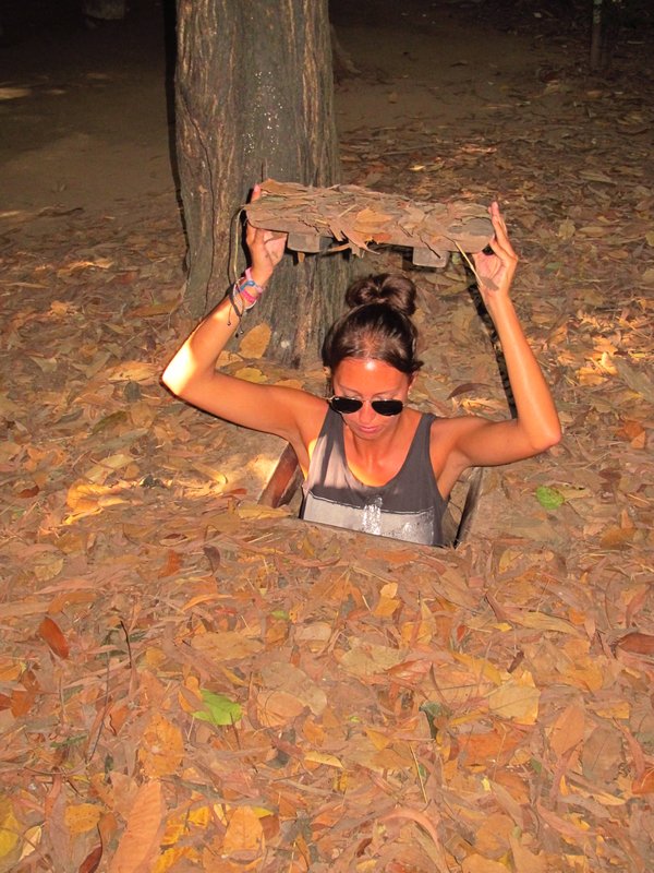 Going down in the Cu Chi tunnels