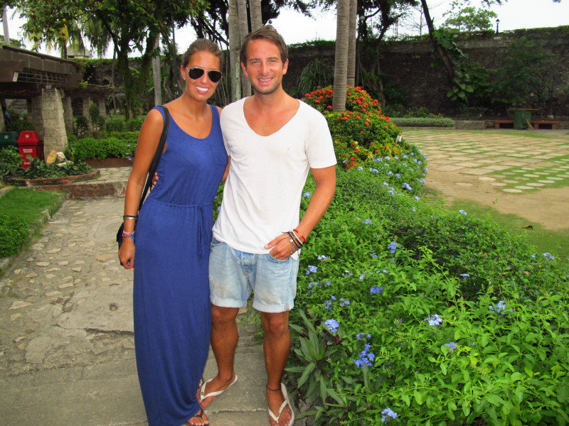 Us in the grounds of Fort San Pedro
