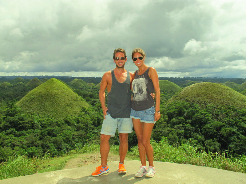 In front of the Chocolate Hills 