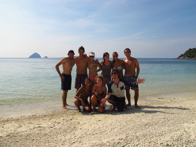Our group on the snorkel trip