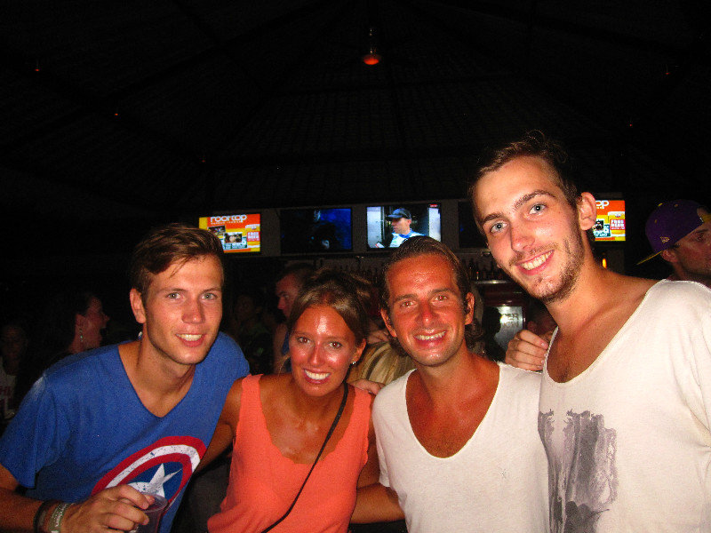 Us and the Dutch guys on night out