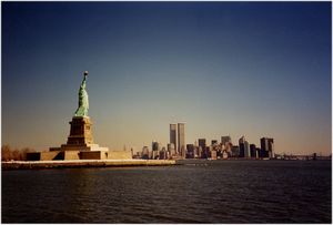Statue of Liberty and New York