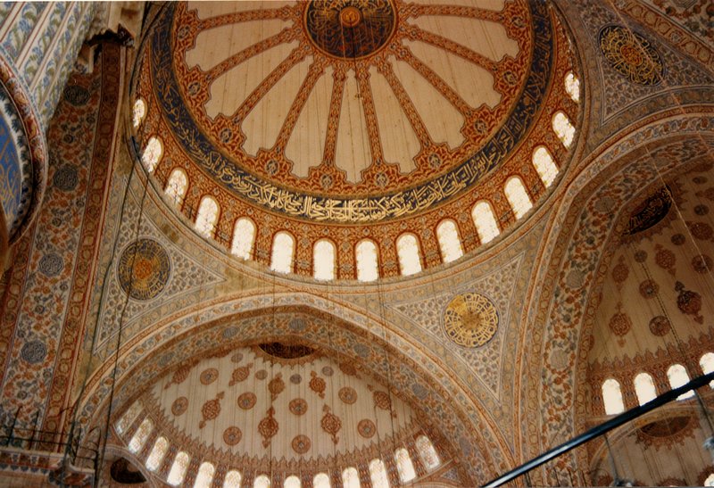 Ceiling of The Blue Mosque