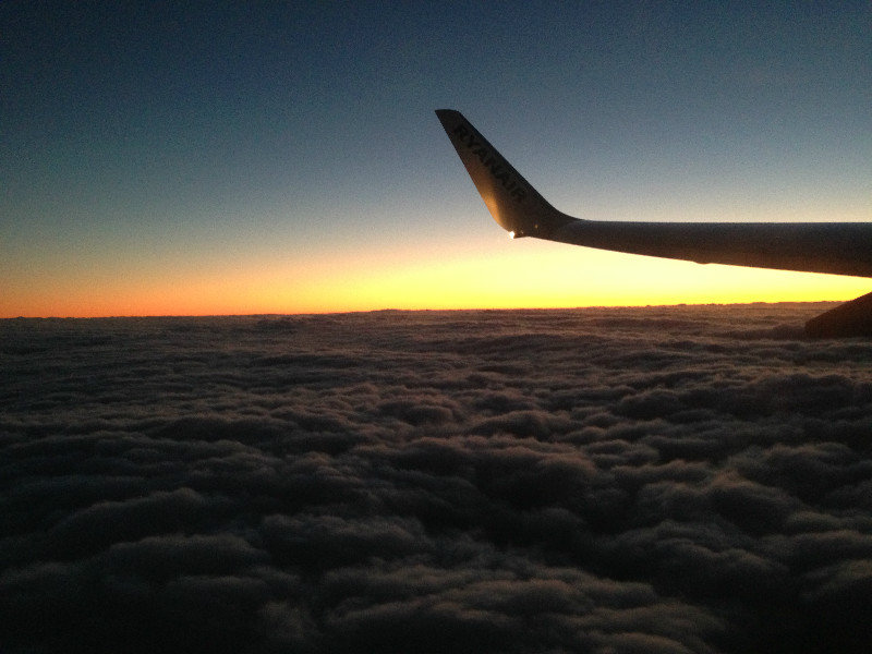 Sunset Above The Clouds