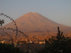 sunset in Arequipa