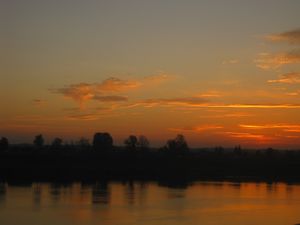 Sonnenuntergang in Daugavpils