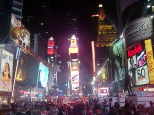 Times Square at night...