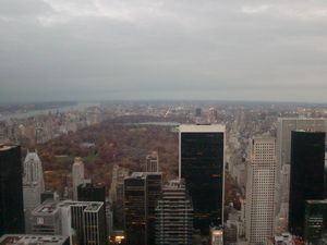The views up the Top of the Rock