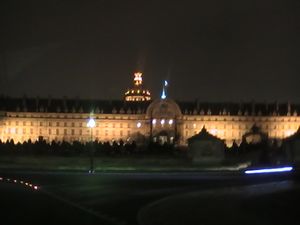 Hotel des Invalides at night
