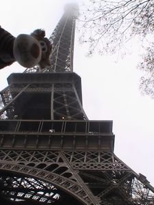 Tess at the Eiffel Tower
