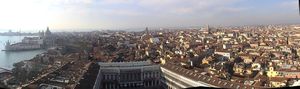 Looking back over the St Marks Square and beyond