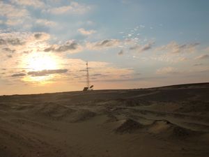Sunset in the Black Desert
