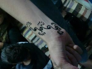 Jess' henna tattoo