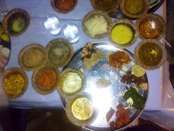 yummy food at chikhi dhani