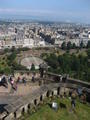 View from inside Edinburgh Castle