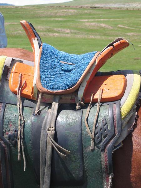 Mongolian WOODEN saddle