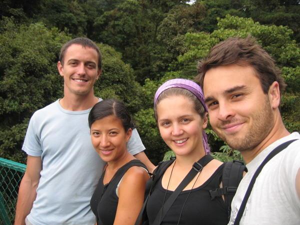 Us on the suspension bridges at Selvatura Park
