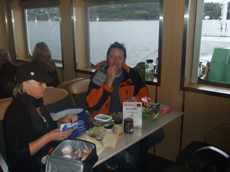 Lunch on the Armadale - Mairag ferry