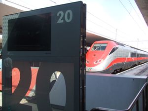 The fast train from Rome to Naples