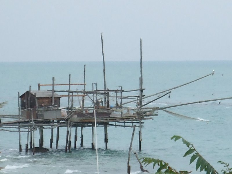Fishing platform on the East coast near Pescara