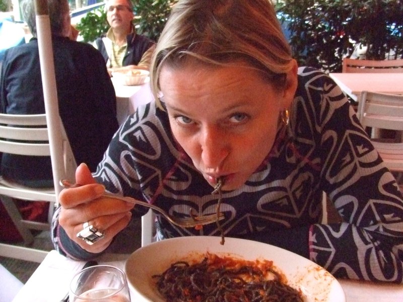 Black spaghetti - yum!