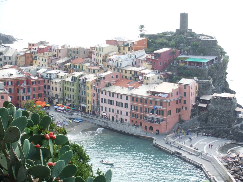 The protected harbour of Vernazza