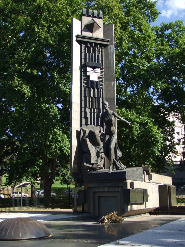 Eva Peron memorial statue