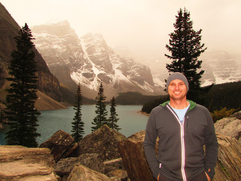 View of the 10 Peaks at Moraine Lake