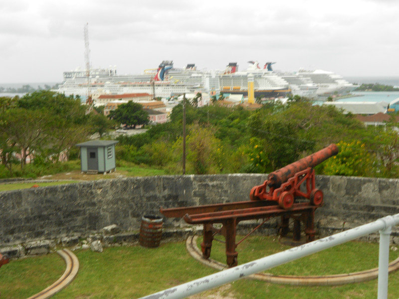 Fort Fincastle overlooking Nassaus harbour