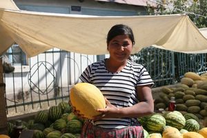 leckere Melonen auf dem Markt