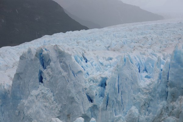 Blick in die Gletscherspalten