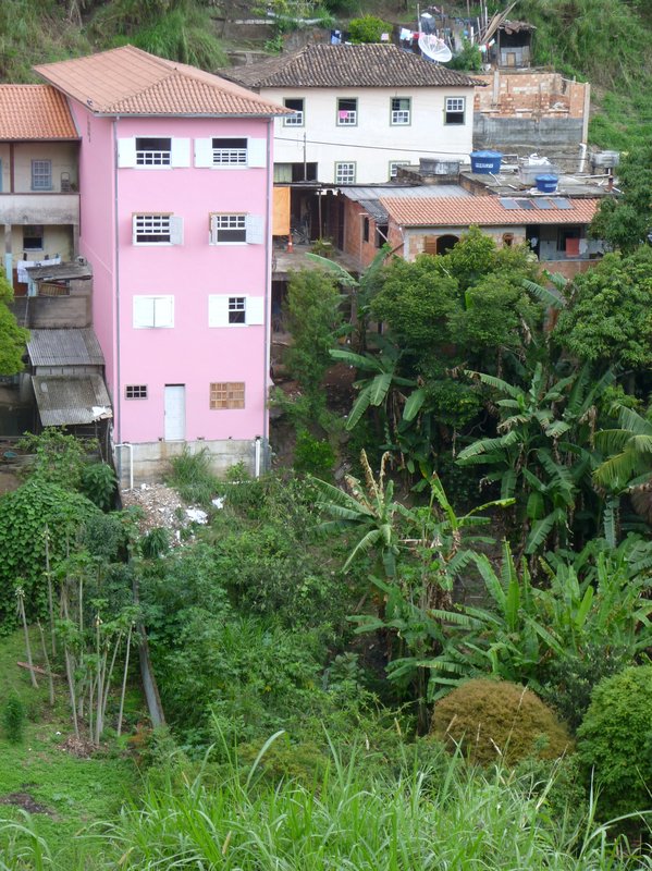 Poorer houses on the steep hillsides 