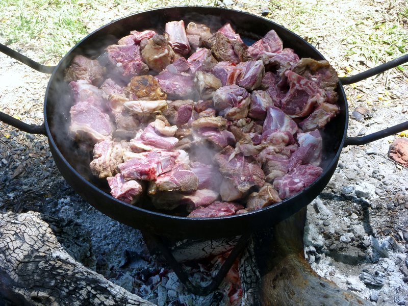 roasting meat