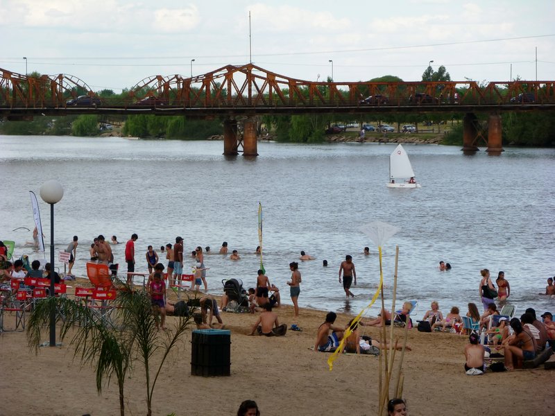 the river is very popular on summer weekends