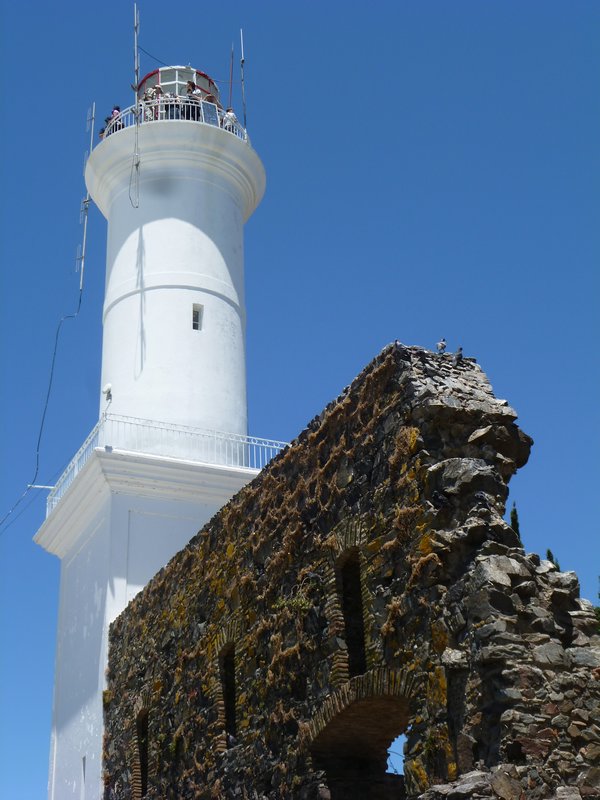 lighthouse and ruins of a convent