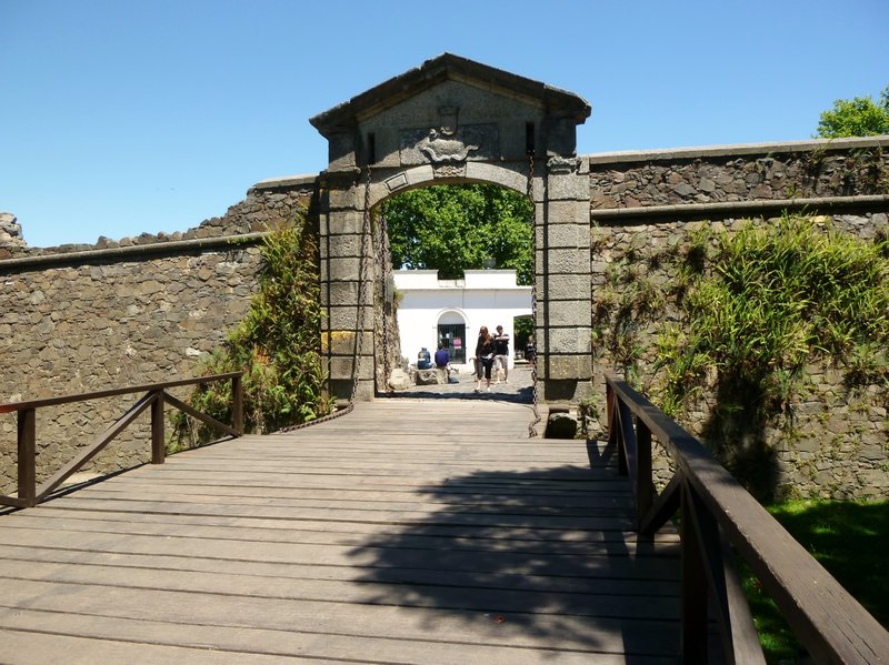 old city gate with drawbridge