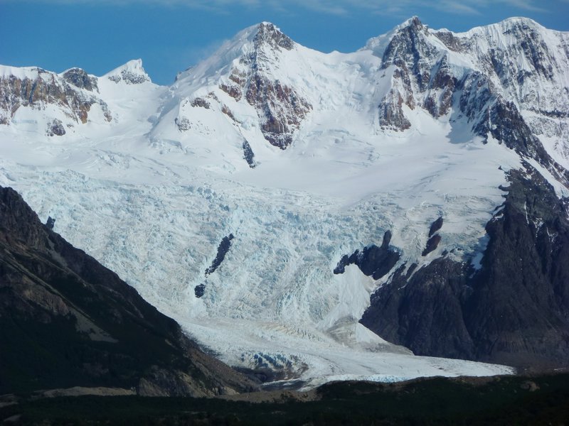 intersecting glaciers in Torre  range