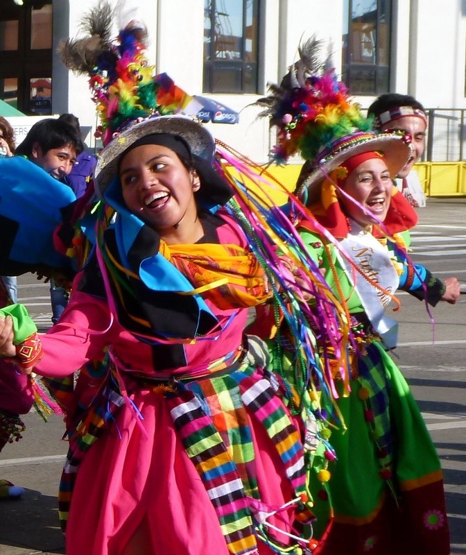 joyful dancing at San Pedro's fiesta