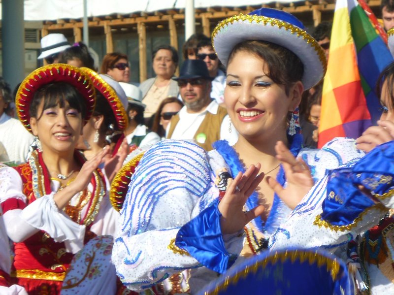 dancers at San Pedro's fiesta