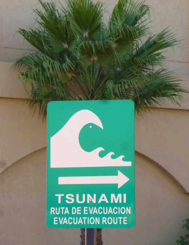 tsunami warning in this earthquake-prone beach town