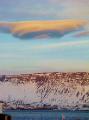amazing Patagonian UFO-like double cloud