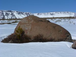 rock sacred to the indigenous Mapuche
