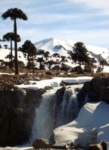 final waterfall on the Cascadas del Agrio trail